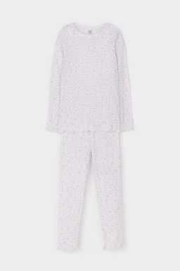 К 1618/нежно-лавандовый,лепестки цветов пижама для дев