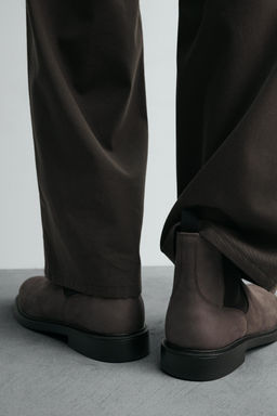 LEATHER CHELSEA BOOTS - Zara фото 3