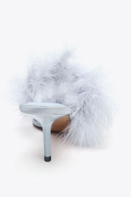 FEATHER HEELED SANDALS - Zara фото 10