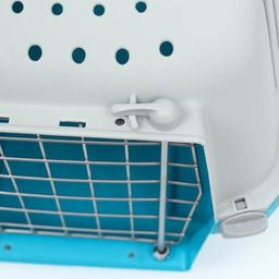 Переноска для животных пластиковая 47 х 30 х 35 см, вес до 9 кг, синяя - Пижон фото 8