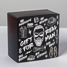 Коробка складная Gift for real man, 14 14 8 см - Дарите счастье фото 2