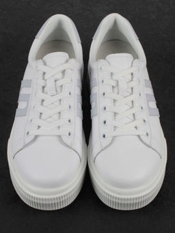 03-YC380-1 WHITE Кроссовки женские (натуральная кожа)