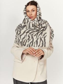 в составе ШЕРСТЬ и КАШЕМИР Большой, мягкий, теплый двусторонний палантин. - Tantino фото 6