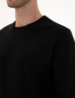 Siyah Regular Fit Sweatshirt