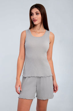 Арт. 9155/1 Пижама с шортами 42-50 (5 шт) Цвет:верх-серый, низ-серый - Калинка фото 4