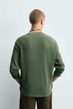 WASHED COTTON SWEATER - Zara фото 3
