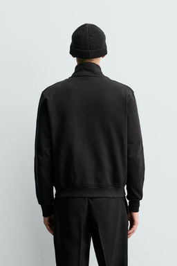 SUDADERA HEAVYWEIGHT CREMALLERA / Negro - Zara фото 3