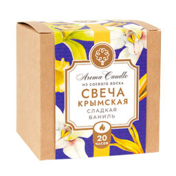 Крымская свеча из соевого воска Сладкая ваниль - Мануфактура дом природы фото 2