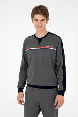 Мужской пижамный комплект антрацитового меланжевого цвета Неожиданная скидка в корзине - U.s. polo assn фото 3