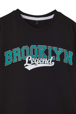Ekru-Yesil 2li Erkek Cocuk%100 Pamuk Slogan Bask?l? K?sa Kol Orme T-Shirt TKDSS25TS00016 - Trendyolmilla фото 2