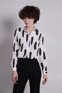 Рубашка чёрно-белая - Martichelli фото 5