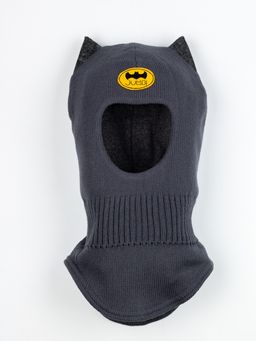 Шлем весенний/осенний вязаный (Графит) Бэтмен - Jumbi фото 2