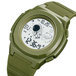 Часы наручные Skmei мужские электронные спортивные 2024army-green