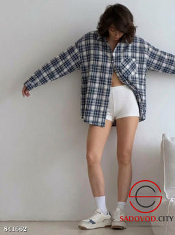 Рубашка женская в клетку