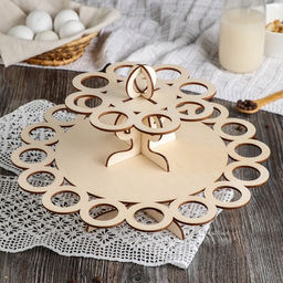 Подставка для яиц пасхальная, 2-х ярусная, 24 ячейки, 30?30?20 см - Доляна фото 2