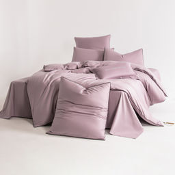 Комплект постельного белья Однотонный Сатин Элитный на резинке OCER008 180*200*30;160*200*30;140*200*30 Евро 4 Наволочки