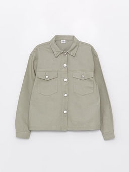 Basic Uzun Kollu K?z ?ocuk G?mlek Ceket