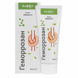 Крем "Фитол-5" Геморрозан", противогеморроидальный Алфит Плюс 1798