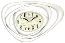 Настенные часы Mirron ассиметричные белые S99ANBP