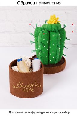 Набор для шитья Miadolla AC-0251 Игольница-шкатулка Кактус