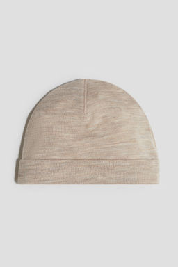 Gorro beanie en punto de lana merino