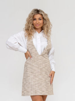 Сарафан женский, цвет белый