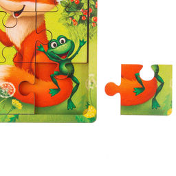 Пазл «Лесные зверята», 9 деталей