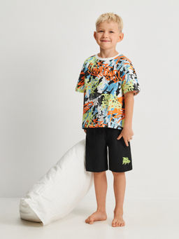 ACOOLA / Набор детский для мальчиков ((1)футболка и (2)шорты) Kabi разноцветный  фото 7
