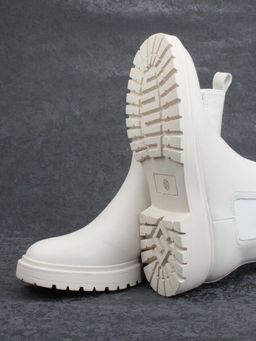 01-80158-G75-2 MILK Ботинки демисезонные женские (натуральная кожа, байка)