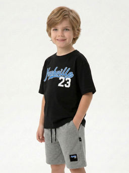 Шорты трикотажные 22-4594 графит меланж