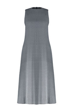 SiyahGeometrik Desenli Duz Kesim Midi Dokuma Elbise TWOSS24EL00706 - Trendyolmilla фото 7