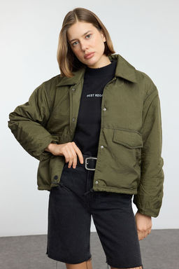 TRENDYOLMILLA Haki Su Itici Ince Ceket Mont TWOAW25MO00071