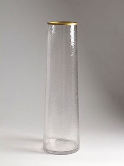 Ваза напольная «Линней», 50×15 см, стекло, прозрачная
