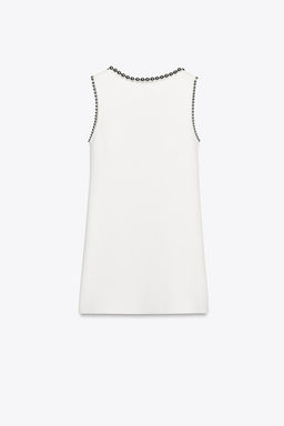 SHORT BEADED KNIT DRESS - Zara фото 6
