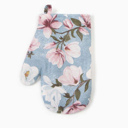 Цена за 2 шт. Варежка-прихватка Доляна "Магнолия" 20х27см, рогожка 158 г/м2, 50% хл, 50% пэ