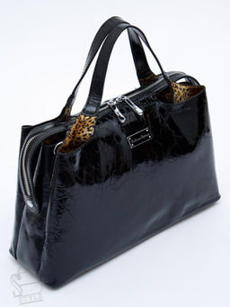 Сумка женская кожаная 9613-1S black Velina Fabbaino-Safenta в Новосибирске