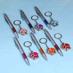 Набор подарочный 2в1 (ручка, брелок слоники) микс - Simaland фото 3