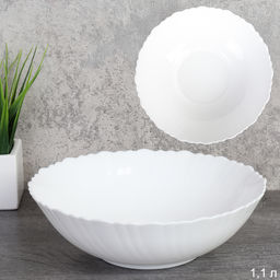 Тарелка глубокая суповая 1100 мл 200 мм Классика белый / ALW80 white /уп 36/ 745645