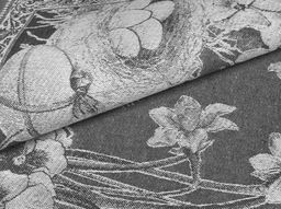 01с-78ЯК 50*76 Полотенце "Пасхальный кролик" цв. т. серый