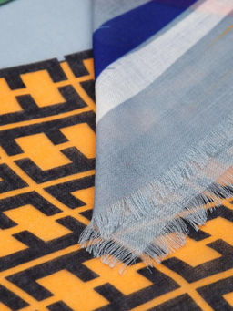 Платок жен. шелк+шерсть+мод 110х110 E16-8373-12 - Eleganzza фото 3