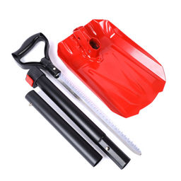 Лопата лавинная алюминиевая ИРЕМЕЛЬ СНЕГОВИК IR102 с пилой 35см, D-обр. рукоять, регулировка длины 93/81.5см, лезвие 32.3x22.3см, чёрно-красная/уп10 - Галеонтрейд фото 3