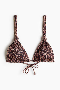 Top de bikini triangular con relleno