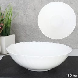 Салатник 480 мл 155 мм Классика тарелка глубокая ALW60 (white) (уп 6/72)