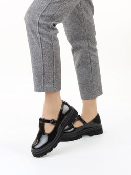 06-DLG02-2 BLACK Туфли женские (натуральная кожа)