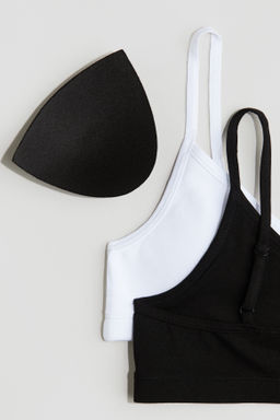 Pack de 2 crop tops con relleno - H&m фото 5