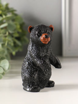 Фигурка «Медведь стоя», 9.5×5.5×5.5 см, чёрный