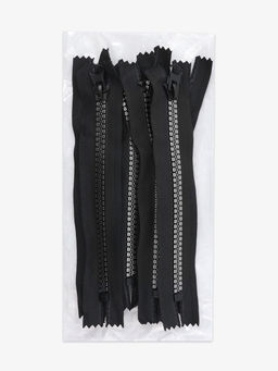 Цена за 10 шт. Молния «Трактор», №8, неразъёмная, замок автомат, 18 см, декоративная, чёрная