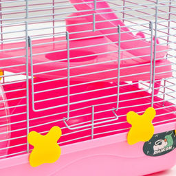 Клетка для грызунов Пижон, 31 х 24 х 46 см, розовая  фото 5