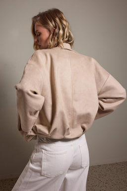 Vizon Oversize Kal_p Kemerli S_et Bomber Mont TWOAW27MO00114 - Trendyolmilla фото 3