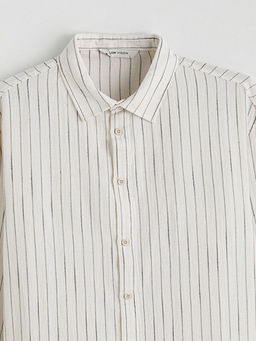 Regular Fit ?izgili M?slin Erkek G?mlek